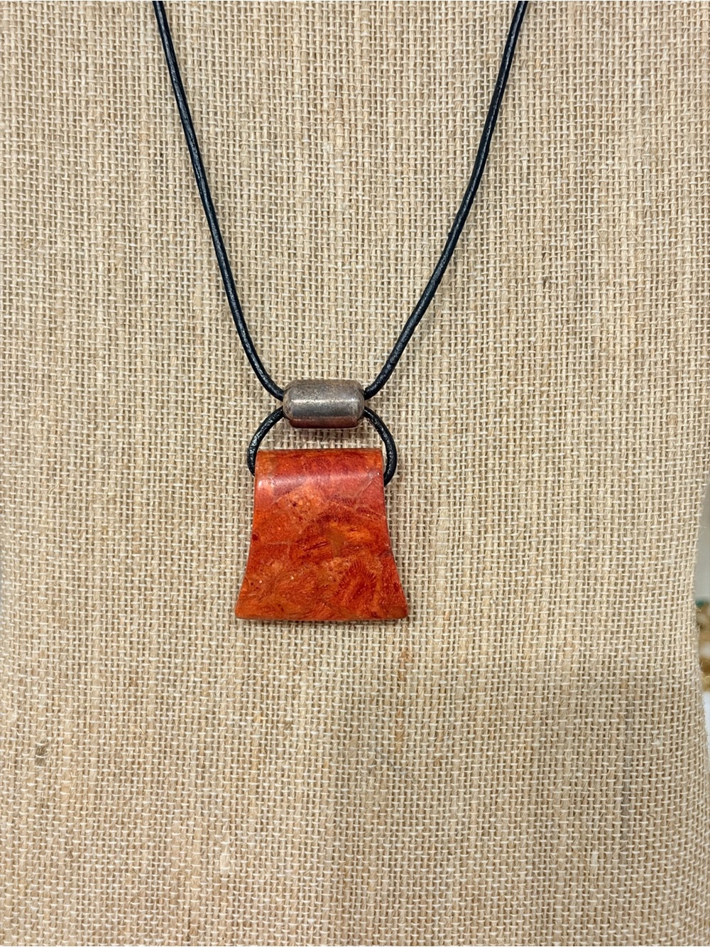 Silpada "Cardinal Rule" Sponge Coral Necklace